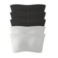thumbnail image 1 of Mrat Womens Underwire Sports Bra Women's Stretch Strapless Bra,Summer Bandeau Bra,Plus Size Strapless Bra,Comfort Wireless Bra Womens Bras Underwire Plus Size S-543 White 5Xl, 1 of 3