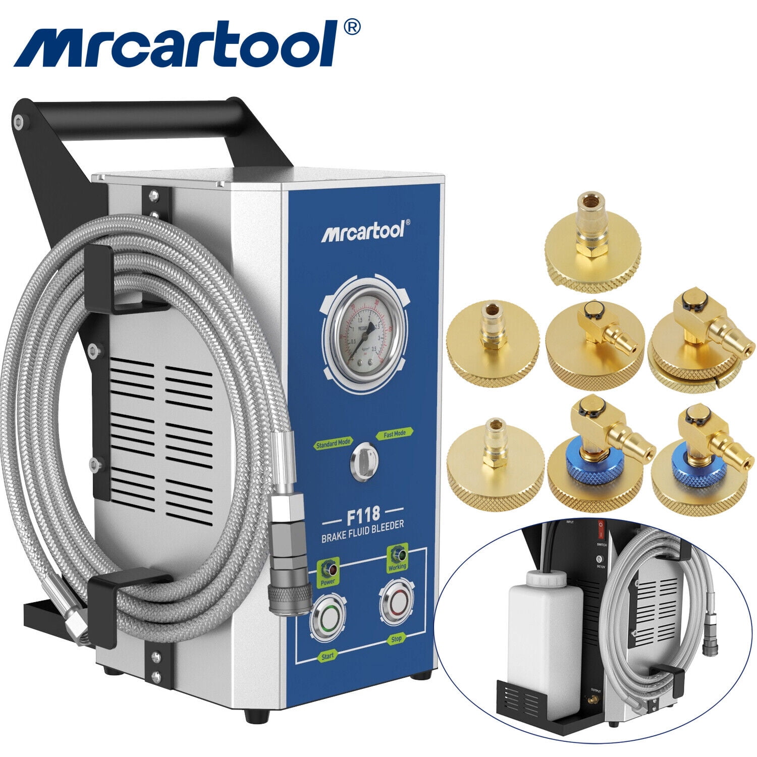 Mrcartool Brake Bleeder Kit Automotive F118 Electric Brake Fluid Oil