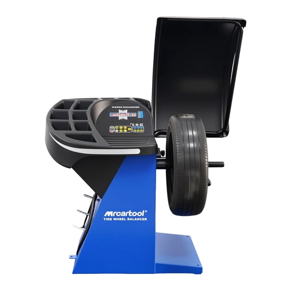 Mrcartool Electric Wheel Balancer 10-24'' Rim Heavy Duty Tire Balancing Machine Dual Smart Point Positioning 11 Balance Modes