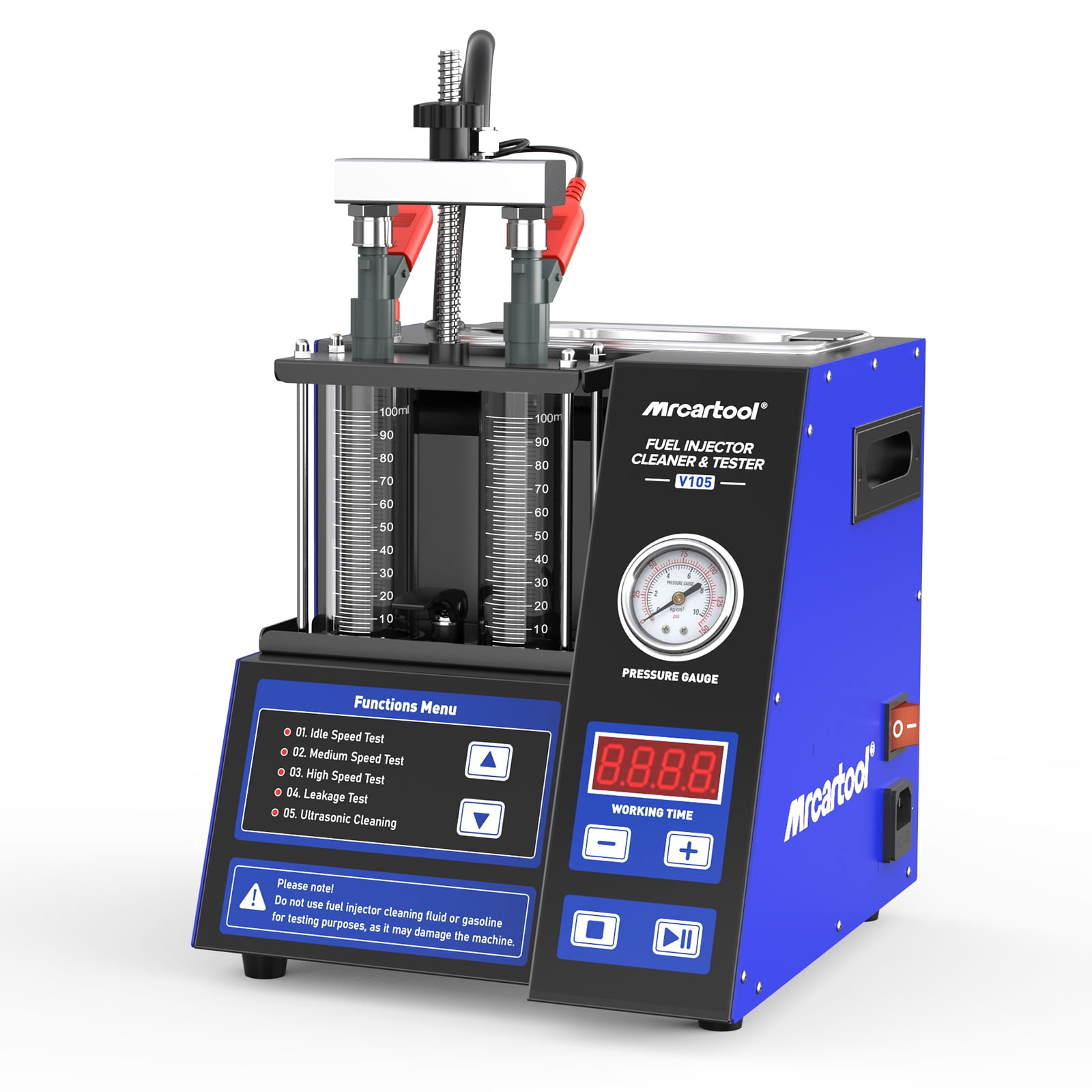 Mrcartool V105 Fuel Injector Tester Cleaning Machine Ultrasonic GDI ...