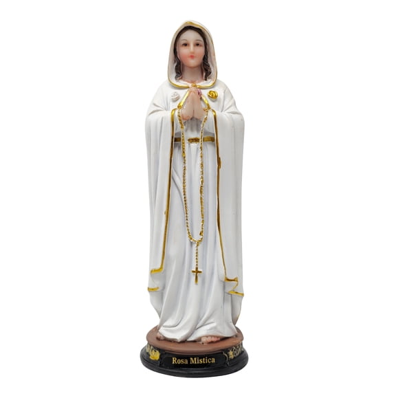 MrcjSales  Mystic Rose Statue | 8 inhces | Resin Craftsmanship | Rosa Mistica | Church, Home Decor, Gifts