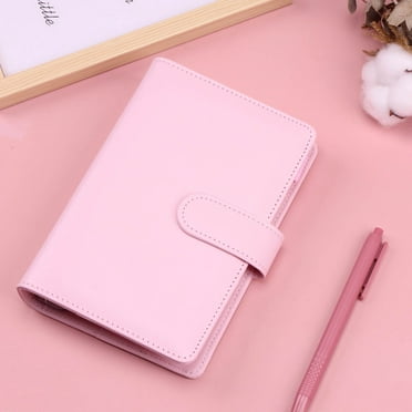 A6 PU Leather Notebook Binder,Mini Binder Refillable Paper with Pretty ...