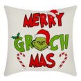 Mrigtriles Christmas Pillow Covers 18x18 inch Set of 1 for Decorations
