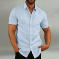 Mrigtriles Dress Shirts for Men Clearance Button Down Short Sleeve