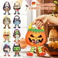 Mrigtriles Green Giant Giant Halloween NonWoven Candy Bag Tote Bags Candy Reusable Buckets 1