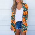 Mrigtriles Halloween Cardigan for Women Fall Open Front Light Weight