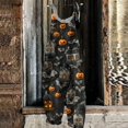 Mrigtriles Halloween Plus Size Jumpsuit for Curvy Women Fall Bat