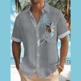 Mrigtriles Mens Casual Shirts Big and Tall Short Sleeve Button Down