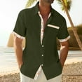 Mrigtriles Mens Shirts Casual Big and Tall Short Sleeve Button Down