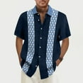 Mrigtriles Mens Summer Shirts Big and Tall Button Down Short Sleeve
