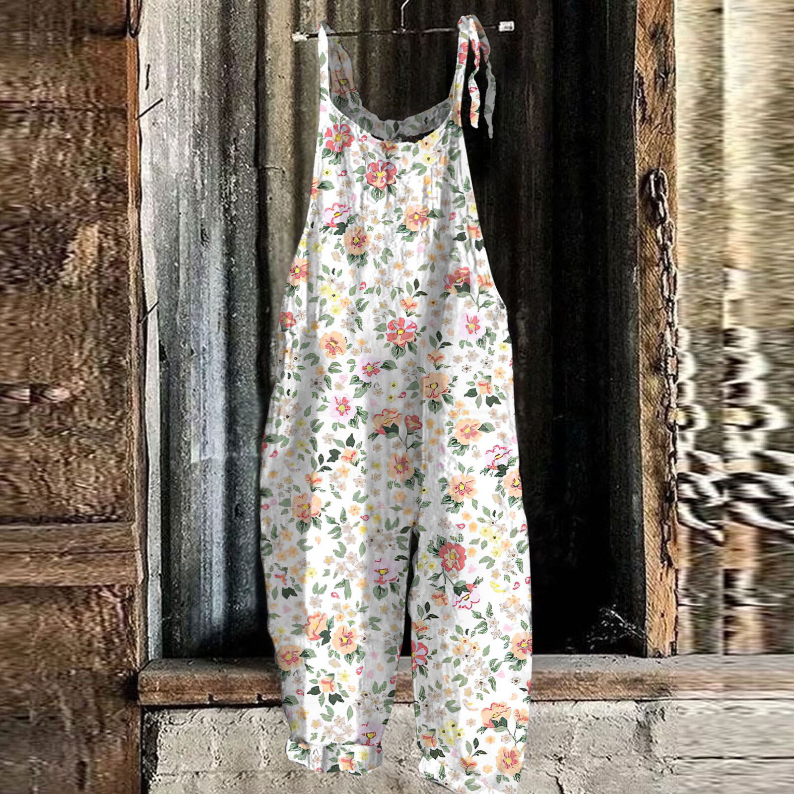 Mrigtriles Women Casual Jumpsuits Summer Sleeveless Overalls Adjustable