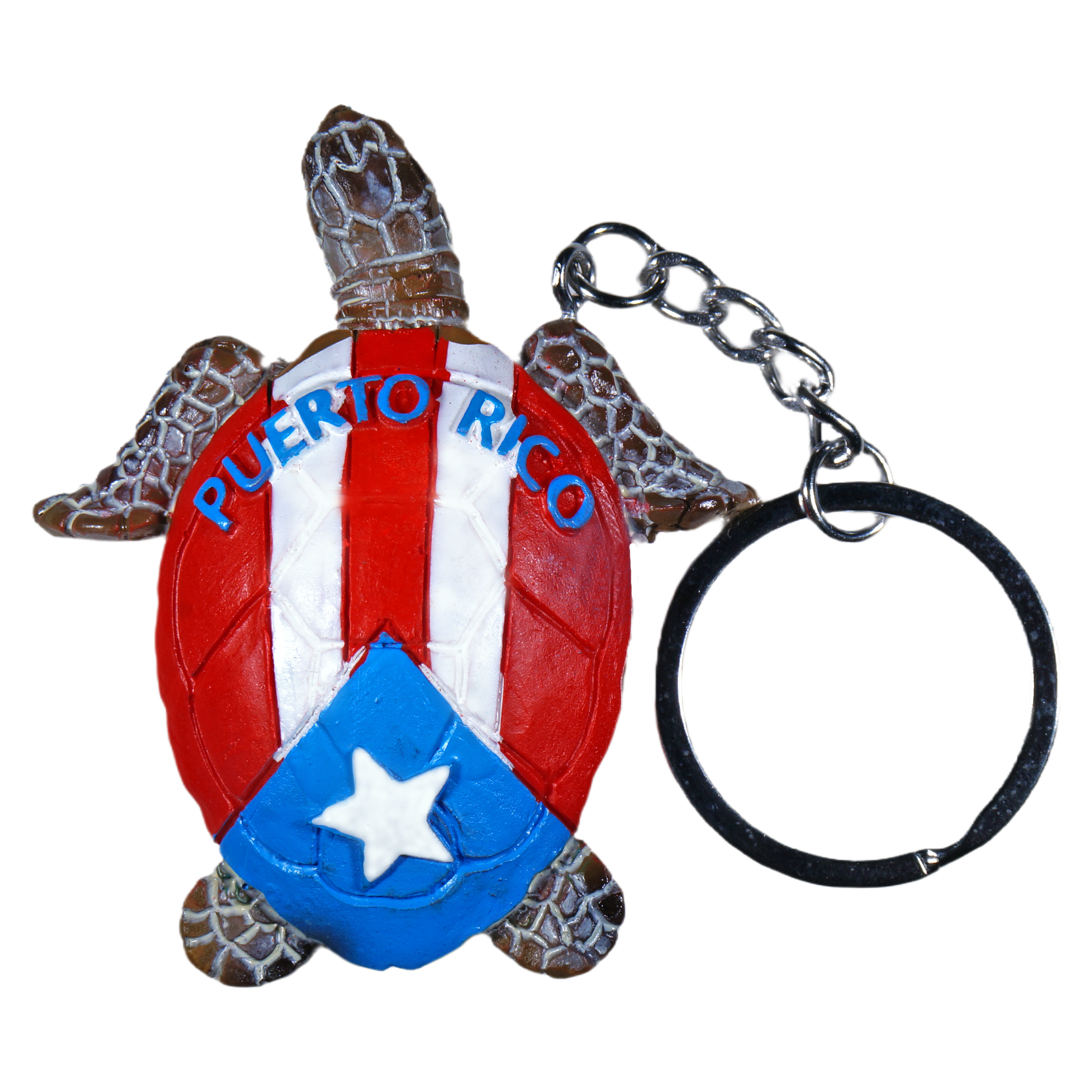 Mrj Souvenirs Llavero Souvenir Tortuga Con Bandera Pr