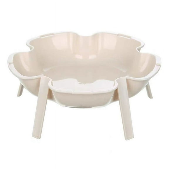 Mrmaere Fruit Bowl Fruit Basket Multifunctional Fruit Snack Cake Storage Rack Perfect for Kitchen, Dining Table, Living Room - Easy to Clean and Disassemble Beige