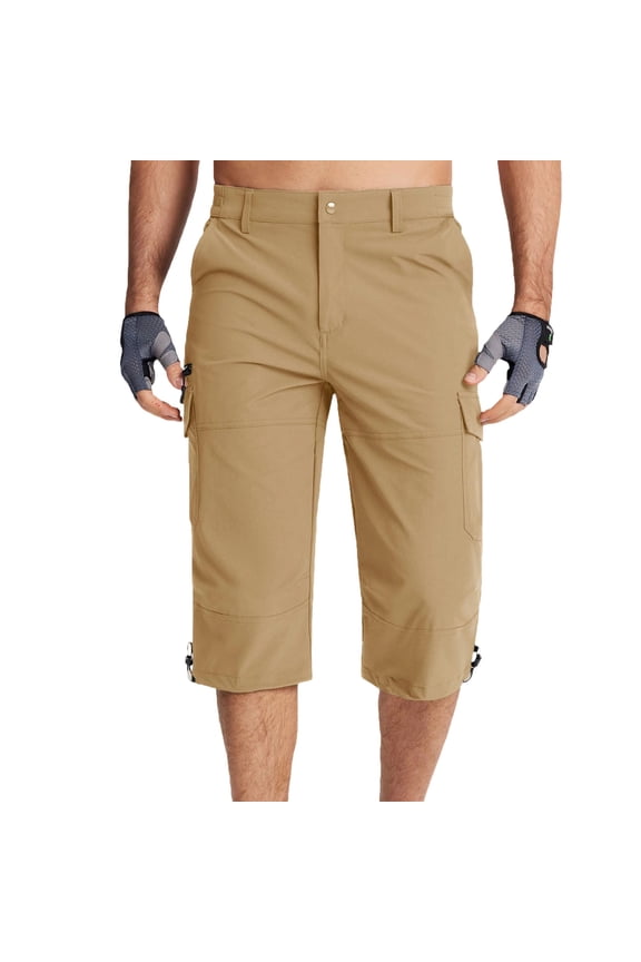 Men's Cargo Pants Multi Pocket Design Versatile Design For Multiple Occasions High Quality Material For Lasting Wear Khaki L