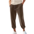 thumbnail image 1 of Mrmaere Men’s Cuffed Drawstring Sport Pants Long Leg Stretchy Fabric Comfortable Fit Wear for Gym Workouts Casual Hangouts Coffee XXL, 1 of 8