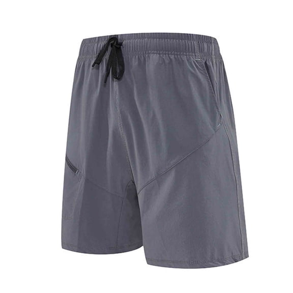 Mrmaere Men's Drawstring Casual Shorts Relaxed Cut Elastic Waist Closure Soft Fabric for Daily Casual Lounging Gray M