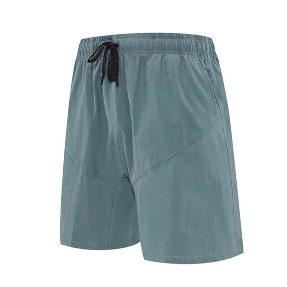 Mrmaere Men's Drawstring Casual Shorts Relaxed Cut Elastic Waist Closure Soft Fabric for Daily Casual Lounging Green L