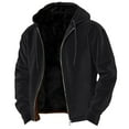 thumbnail image 1 of Mrmaere Men's Hooded Faux-Lined Jacket Drawstring Warm Coat for Winter Outdoor & Daily Wear Black L, 1 of 4