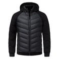 thumbnail image 1 of Mrmaere Men's Hooded Quilted Puffer Jacket Raglan Sleeve Warm Insulated Coat for Winter Casual & Outdoor Wear Black L, 1 of 9