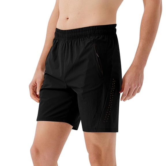 Mrmaere Men's Minimalist Casual Drawstring Shorts Relaxed Elastic Waist Closure Lightweight for Daily Casual Activities Black M