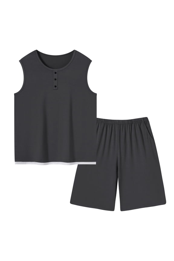 Men's Pants Suit Set Solid Pattern Versatile Design For Multiple Occasions High Quality Material For Lasting Wear Black XL