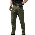 thumbnail image 1 of Mrmaere Men’s Slim Commute Pants Long Leg Sturdy Fabric Roomy Pockets Practical Design Wear for Daily Work Light Tasks Army Green M, 1 of 3