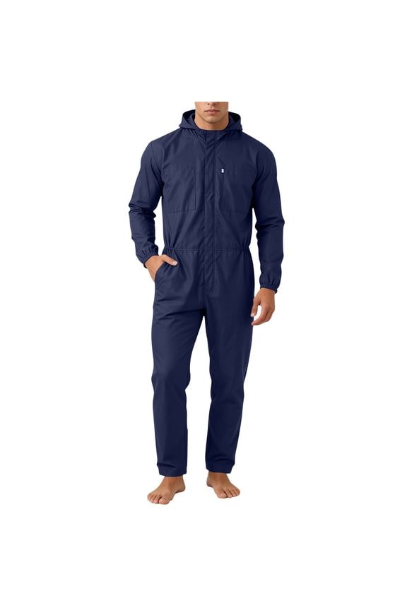 Men's Suit Set Breathable Material Suitable For Spring Fall And Transitional Seasons Durable Construction For Long Term Blue L