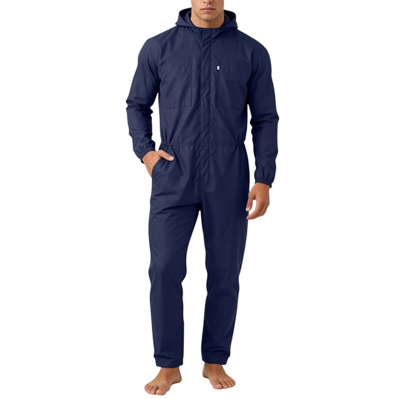 Mrmaere Men's Suit Set Breathable Material Suitable For Spring Fall And Transitional Seasons Durable Construction For Long Term Blue L