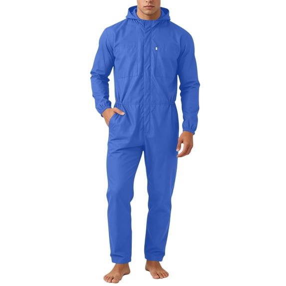Mrmaere Men's Suit Set Breathable Material Suitable For Spring Fall And Transitional Seasons Durable Construction For Long Term Navy M
