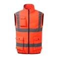 thumbnail image 1 of Mrmaere Men's UPF 50+ Sun Protection High Visibility Jacket Full Zip Long Sleeve Outdoor Work Safety Coat Orange S, 1 of 8