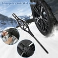 thumbnail image 1 of Mrmaere Single Pair Automobile Snow Chain, Thickened Rubber Winter Tire Chains, Emergency Snow Socks for Cars Black, 1 of 9