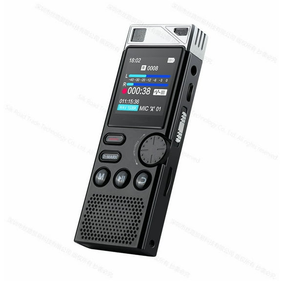 Mrobo P1 32GB Professional Dictaphone HD Noise Reduction Voice-Activated Audio Recorder Lossless HIFI Sports Player Business Business Meeting Class Lecture Home Sound Recording