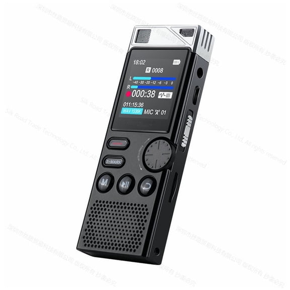 Mrobo P1 8GB Professional Dictaphone HD Noise Reduction Voice-Activated Audio Recorder Lossless HIFI Sports Player Business Business Meeting Class Lecture Home Sound Recording