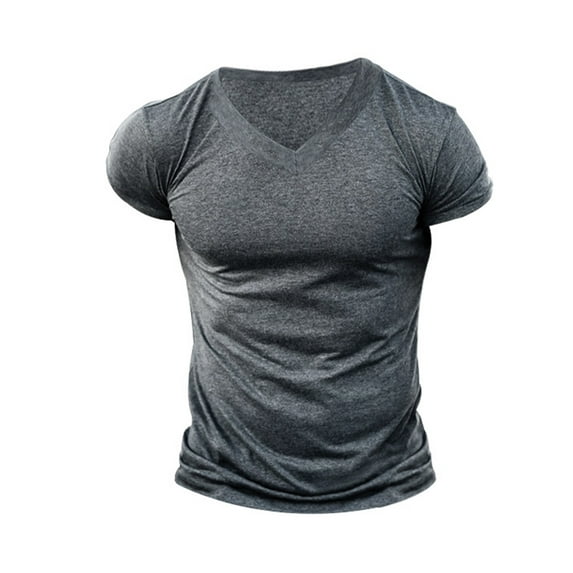 Mrrootc Men's Summer V-Neck Short Sleeve Casual Sports Pullover T-Shirt Tops