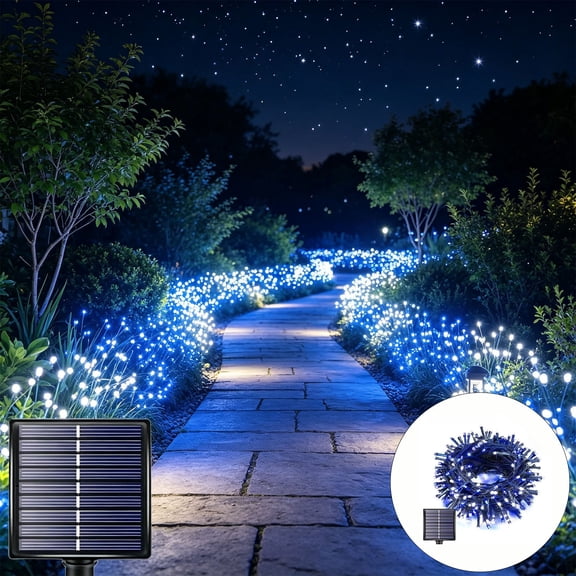 Mrrzels 4th of July Patriotic String Lights Outdoor, Multicolor Waterproof 8 Modes Fairy Lights with LED for Independence Day, Memorial Day, Garden BBQ Decor