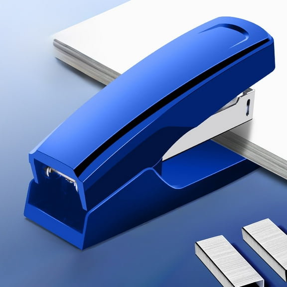Mrrzels Blue Compact Multi Functional Stapler, Ergonomic Handheld Type Made of Plastic with Smooth Stapling, Durable and Portable for Students, Office and Daily Use 4.72"x2.76"