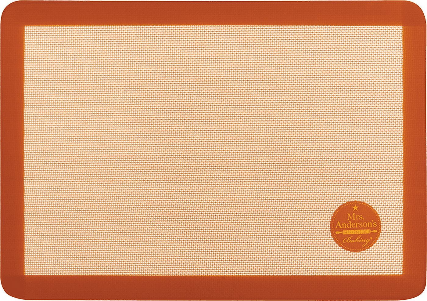 Large Beige and Orange Silicone Non-Stick Baking Mat