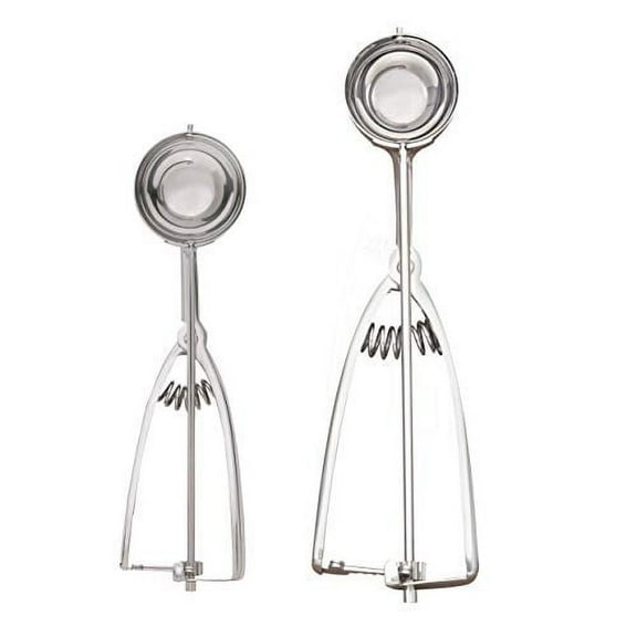 Mrs. Anderson's Baking Cookie Ice Cream Scoops, 18/8 Stainless Steel, Set of 2