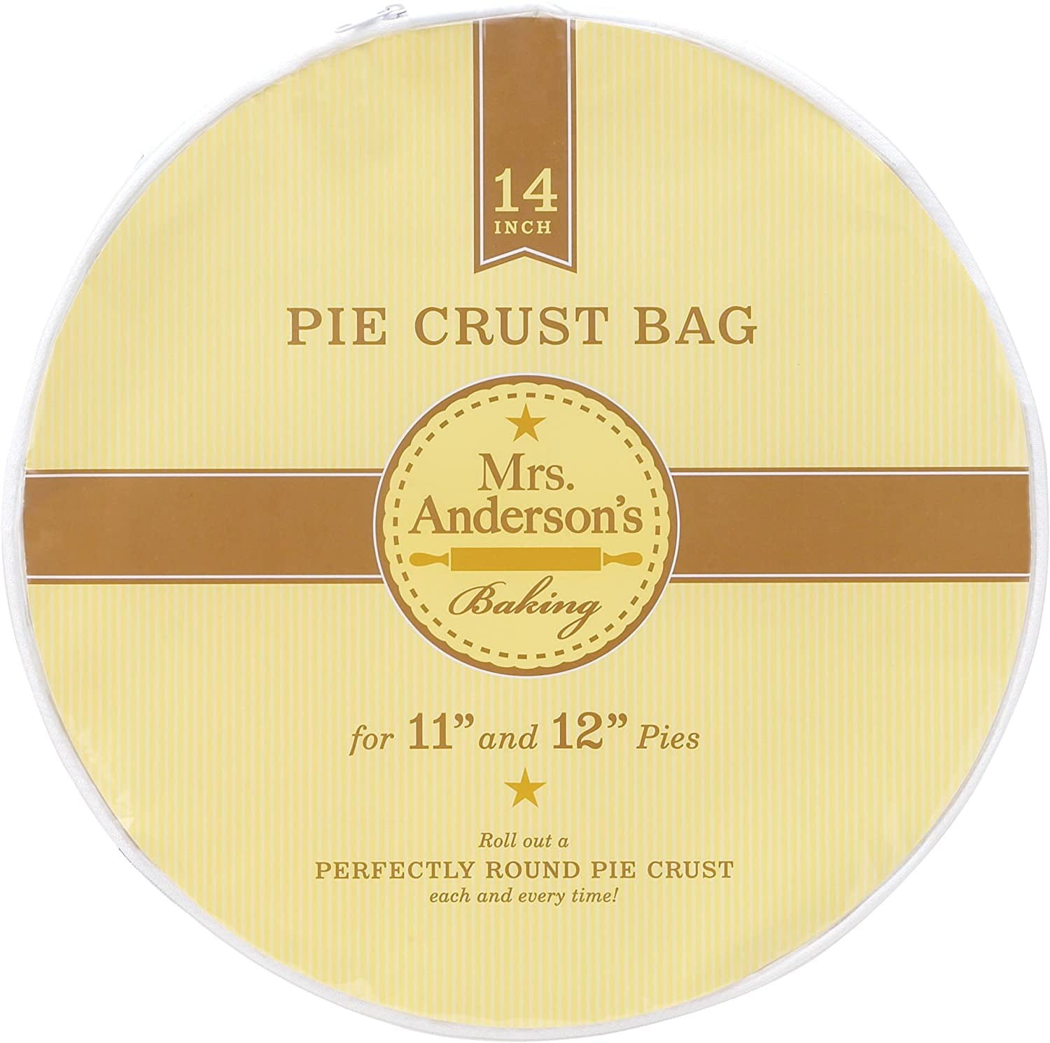 Mrs. Anderson's Baking Easy NoMess Pie Crust Maker Bag, BPA Free, 14