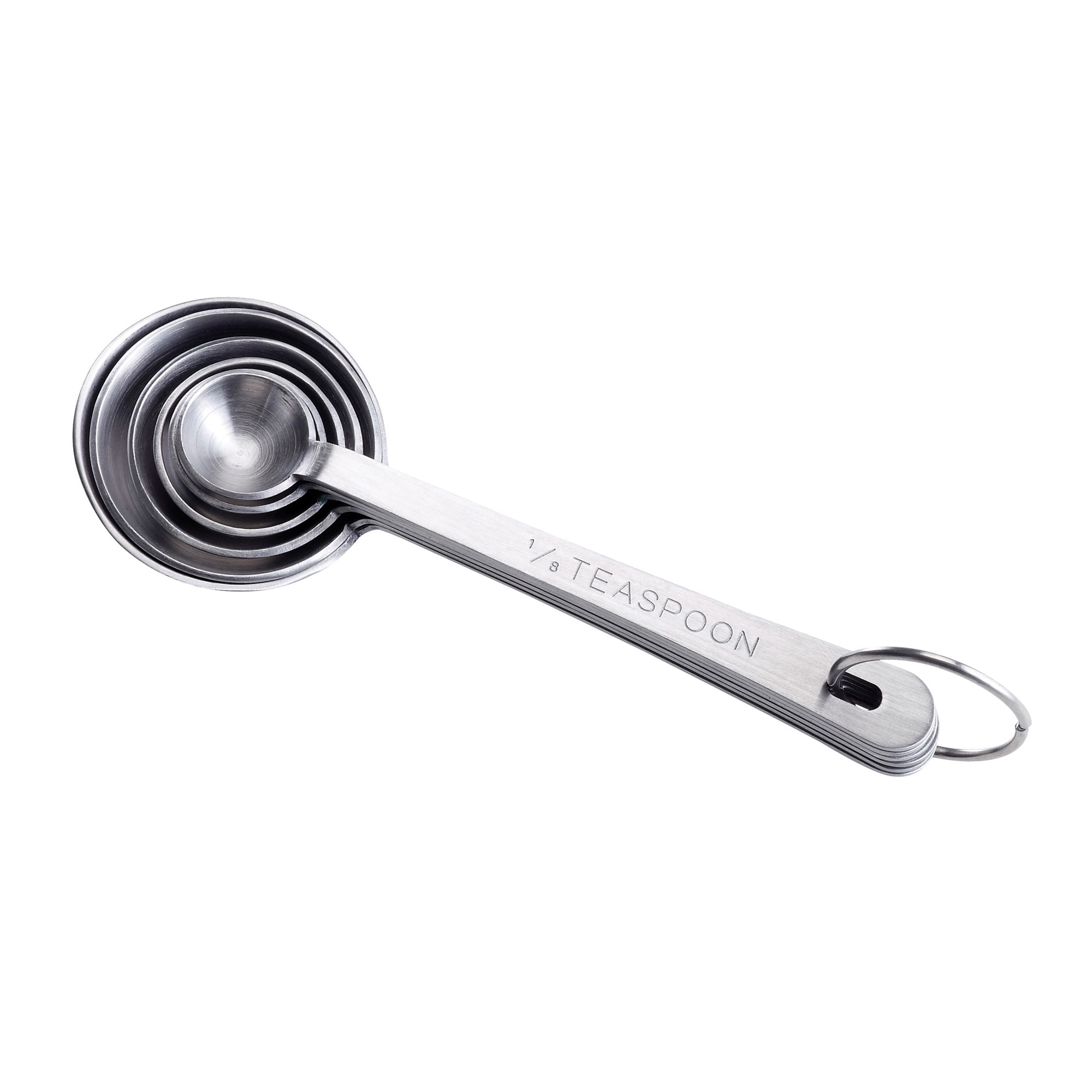 Harold Import 6-Piece Silver Stainless Steel Measuring Spoon Set