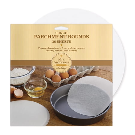 Mrs. Anderson‚Äôs Baking Non-Stick Parchment Cake Rounds, 9-Inch, 36 Sheets
