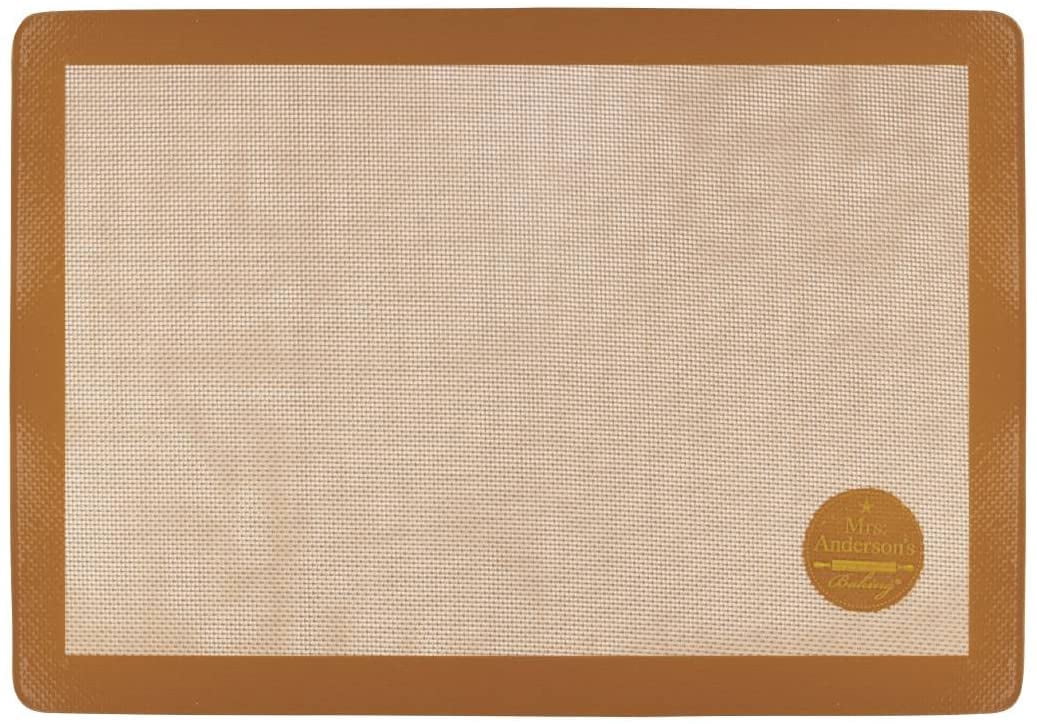 Mrs. Anderson's Baking Non-Stick Silicone Full-Size Pastry Rolling and Baking Mat, 16.5-Inch x 24.5-Inch