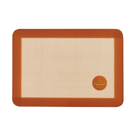 Mrs. Anderson’s Baking Non-Stick Silicone Quarter-Size Baking Mat Set, 8.5-Inch x 12-Inch, Set of 2