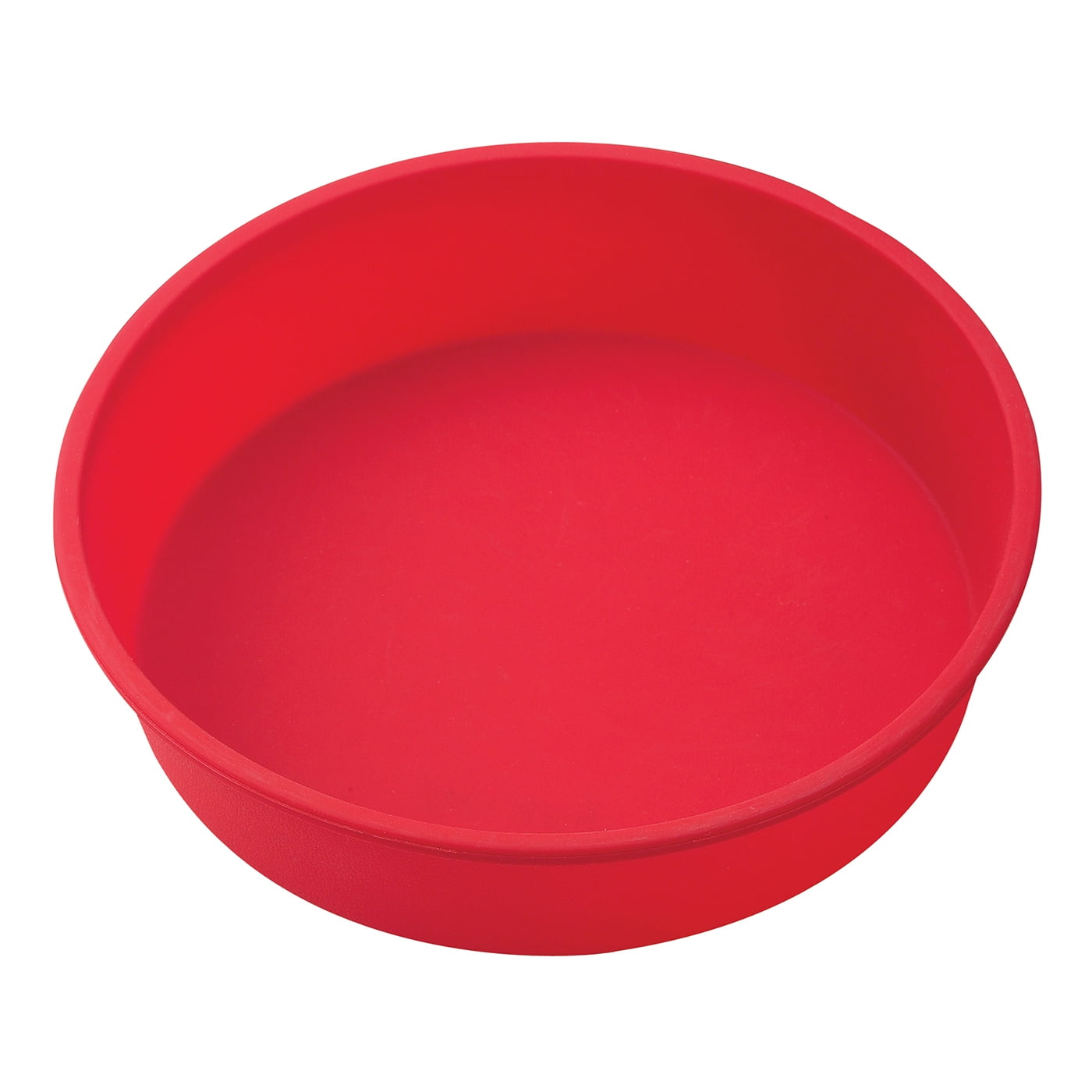 Red Non-Stick Silicone 9-Inch Round Cake Pan