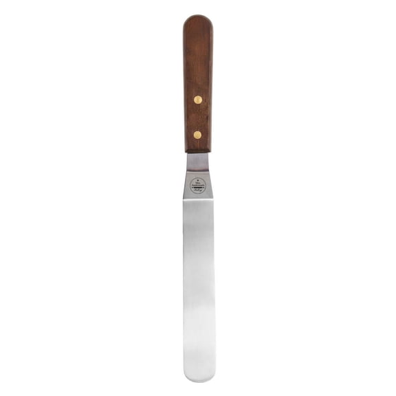 Mrs. Anderson's Baking Offset Icing Spatula, Japanese Stainless Steel, 8-Inch Flexible Blade, For Precise Cake Decorating