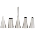 thumbnail image 1 of Mrs. Anderson’s Baking Pastry Cookie Cake Decorating Tips, 18/8 Stainless Steel, 5-Piece Set, 1 of 6