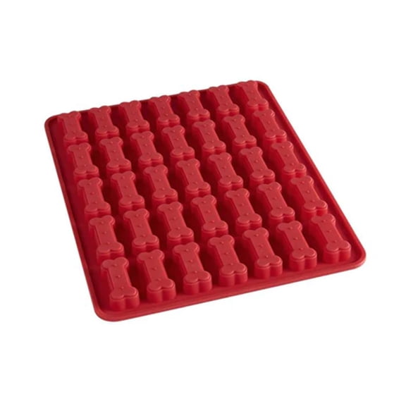Mrs. Anderson's Baking Silicone Dog Biscuit Pan, 35 Cup, European-Grade Silicone Bakeware, For Bone-Shaped Dog Treats