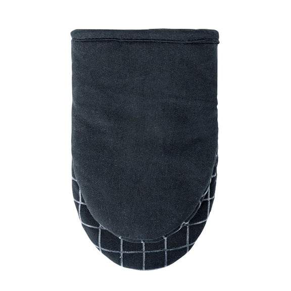 Mrs. Andersons Baking Silicone Grip Mini Mitt, 5.5 x 8-inches, Black, Quilted, Soft and Durable, Protects Hands and Surfaces During Baking and Cooking