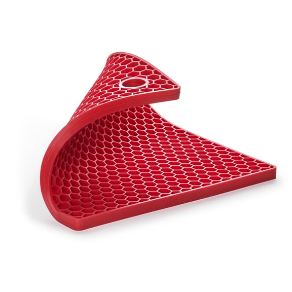 Mrs. Anderson's Baking Silicone Honeycomb Trivet, Non-Stick, Non-Scratch, Non-Skid, Heat Safe, Red