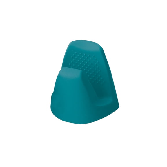 Mrs. Anderson’s Baking Silicone Pot Grabber Mini Oven Mitt, Turquoise Blue, Non-Slip Heat Protection For Oven, Microwave, Cast Iron, Pots, Pans, And Baking
